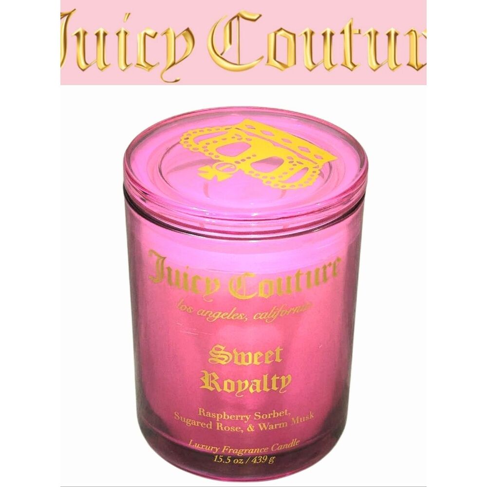 Juicy Couture Home Sweet Royalty Raspberry Sorbet, Sugared Rose Fragrance Candle